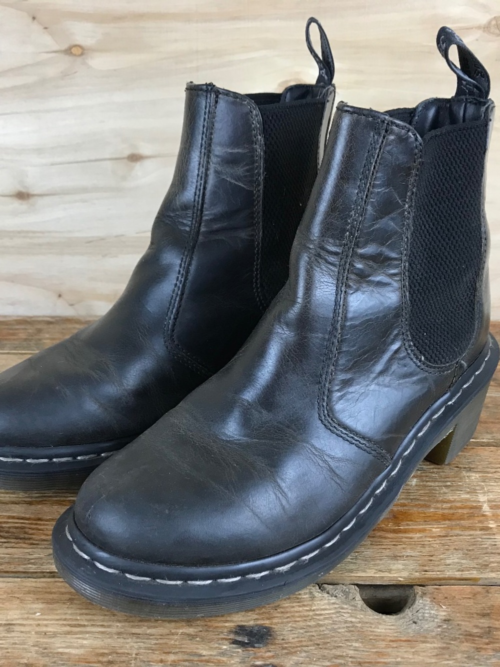 Doc Martens Brown Distressed Leather Cadence Chelsea‎ Boots Womens 8 US EUR 39